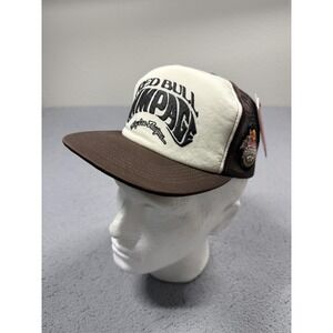 NWT Troy Lee Designs Trucker Cap Red Bull Rampage Hat Strap Back One Size Brown